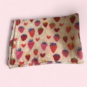 Strawberry Print Blanket